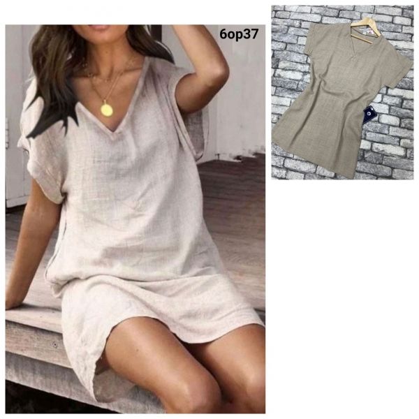 Beige cut-out tunic OP37