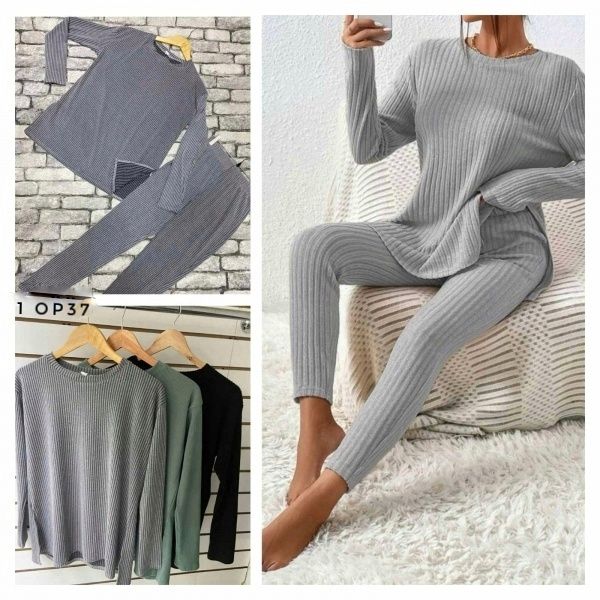 Suit noodle jacket and leggings gray OP37