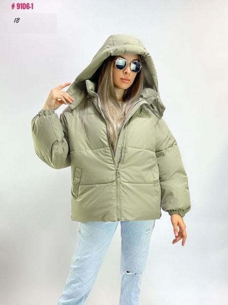 Jacket with hood 9106-1 olive DIM