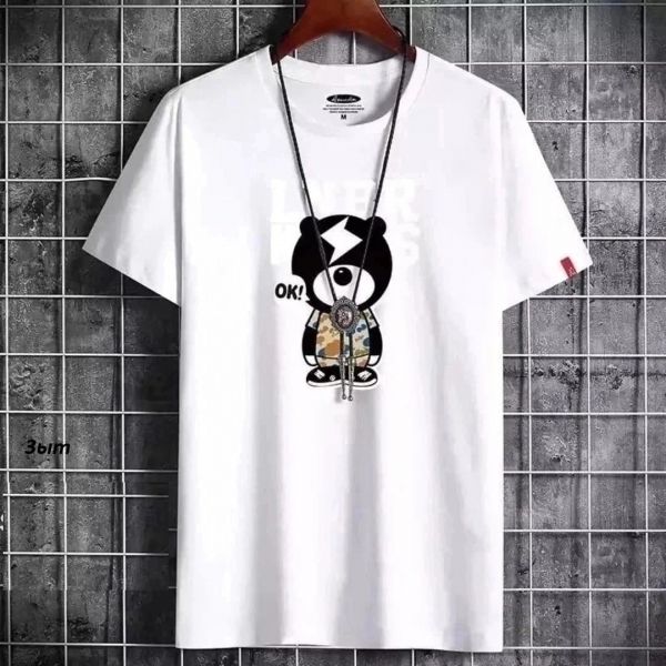 Men's T-shirt LINER bear white SN