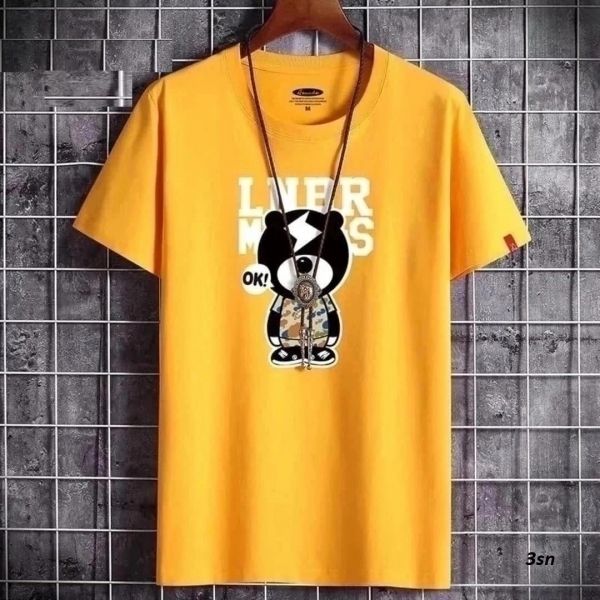 Men's T-shirt LINER bear yellow SN