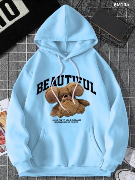 Sweatshirt with teddy bear Blue M105 RX