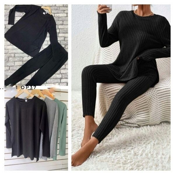 Suit noodle jacket and leggings black OP37