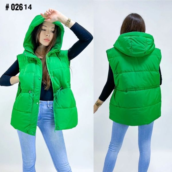 Bolone vest with hood 026 Green DIM