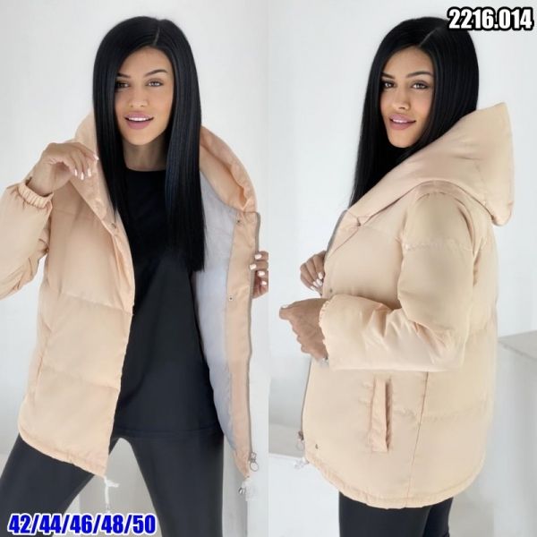 Jacket with hood 2216 Beige SV