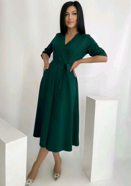 Light green wrap dress RH122