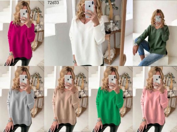 Corner collar sweater D233