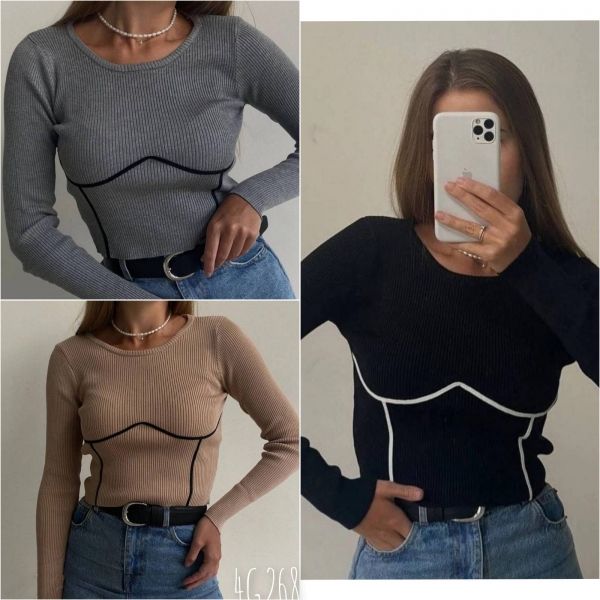 Silhouette noodle blouse 118/G268