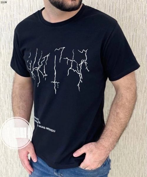 Men's T-shirt Crack black SN