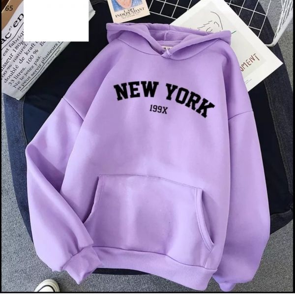 Sweatshirt NEW YORK insulated lilac RX