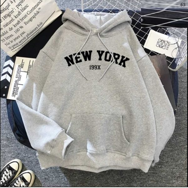 Sweatshirt NEW YORK insulated gray RX