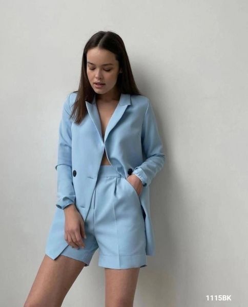 Classic suit with shorts Blue BEK