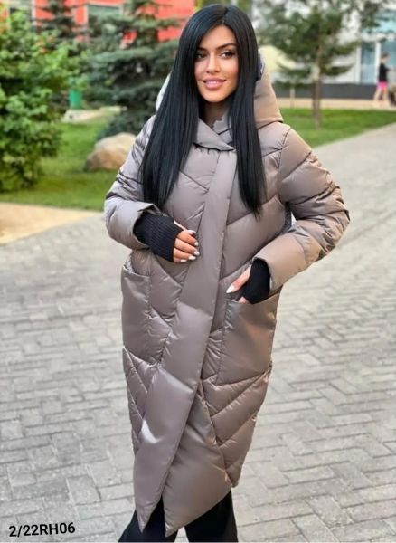 Bolone coat Size Plus with cappuccino hood RH06