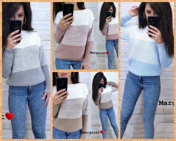 Knitted sweater color transition NU DN