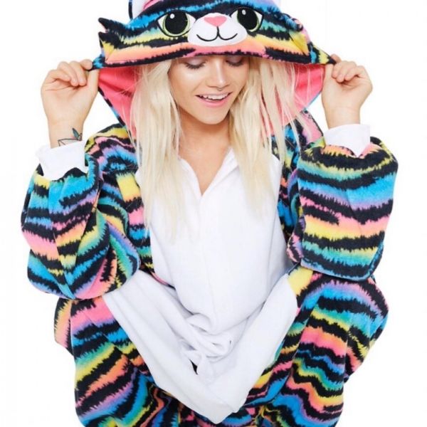 Kigurumi rainbow cat