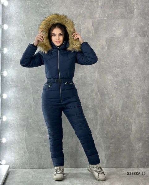 Bolognese overalls with dark blue fur G268KA