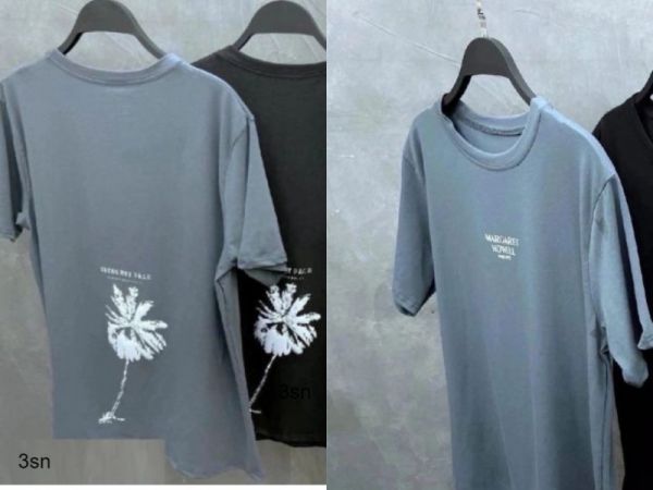 Men's T-shirt with Palm tree gray SN