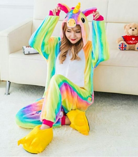 Kigurumi for adults pajamas Unicorn rainbow