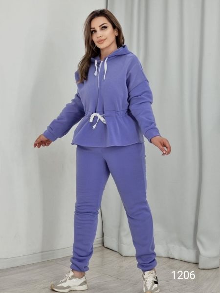 Insulated suit with belt lilac RH06