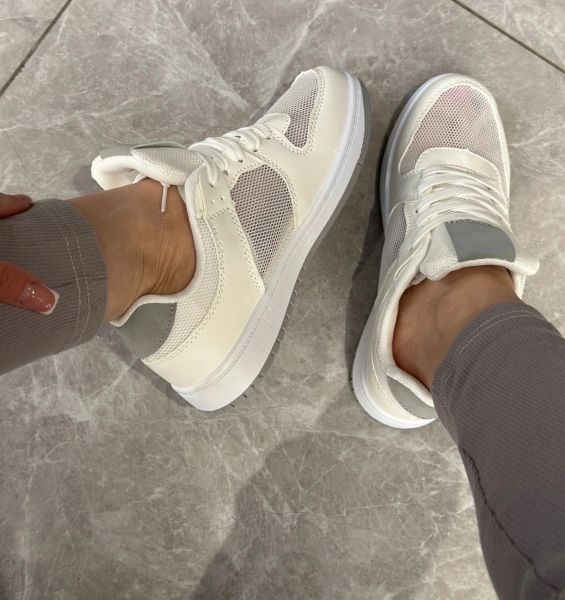 Mesh sneakers SUBA cream LSHI