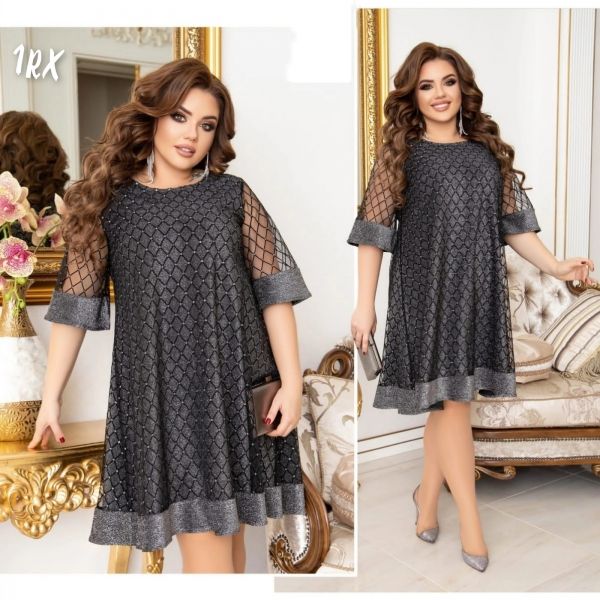 Dress Size plus mesh with gray lining 10.23 RX