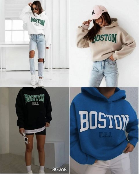 Sweatshirt BOSTON OVERSIZE G268