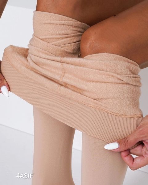 Beige MT brushed tights