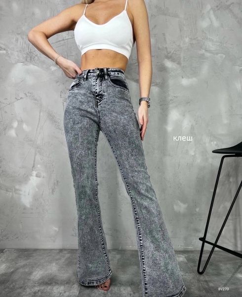 Flared jeans gray V270