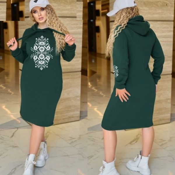 Insulated dress with hood green RX